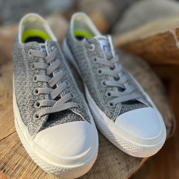 Converse Chuck Taylor II All Star - size W 7.5 M 5.5 - Grey Mesh - Picture 3 of 7